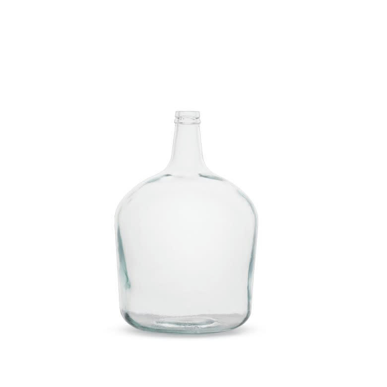 - Vase en verre dame jeanne 4 litres transparent
