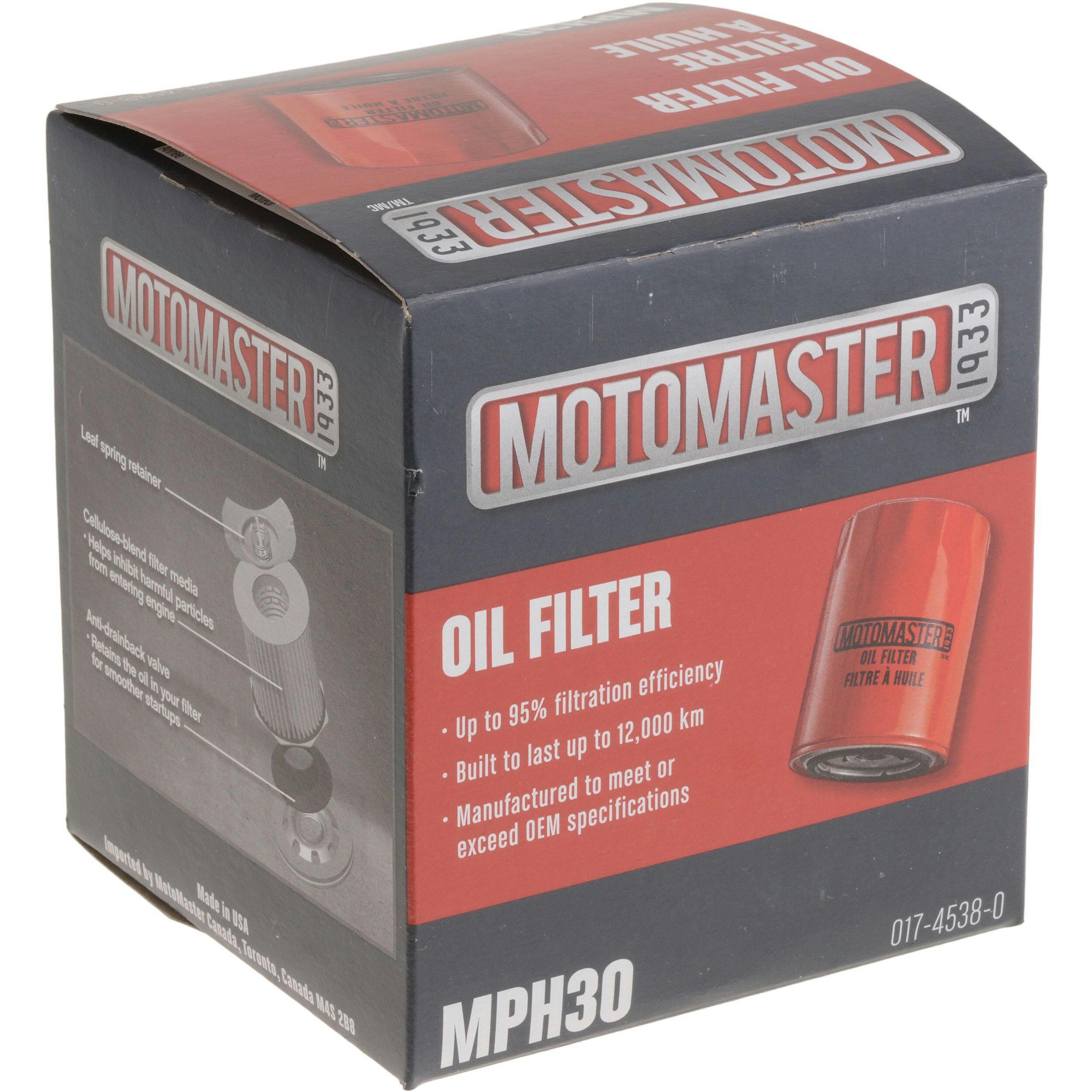 MotoMaster MPH30 Oil Filter