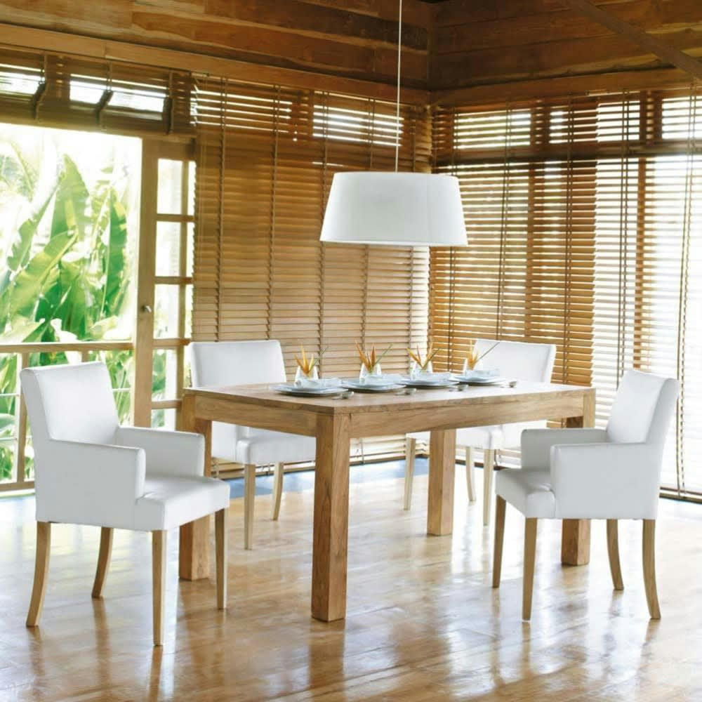 Stockholm - Table à manger en sheesham massif 6/8 personnes L160