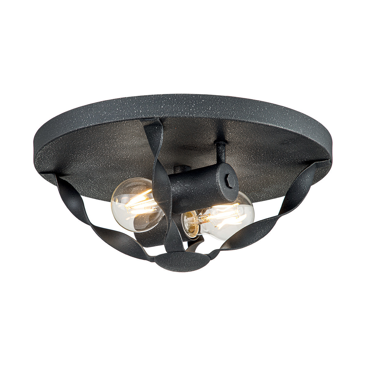 Plafonpopielaty okrągły 33cm Bradbury 2xE27x60W IP20 Quoizel