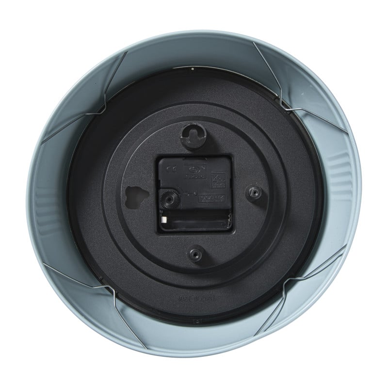 Wandklok retro - lichtblauw - &Oslash;24x6.5 cm