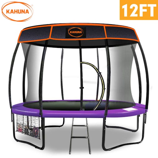 NNEDPE Kahuna Trampoline 12 ft withRoof-Purple