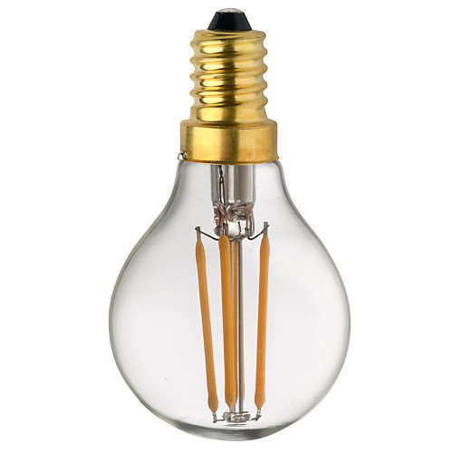 Ampoule Lampe E14 LED Filament droits 4W classique verre clair