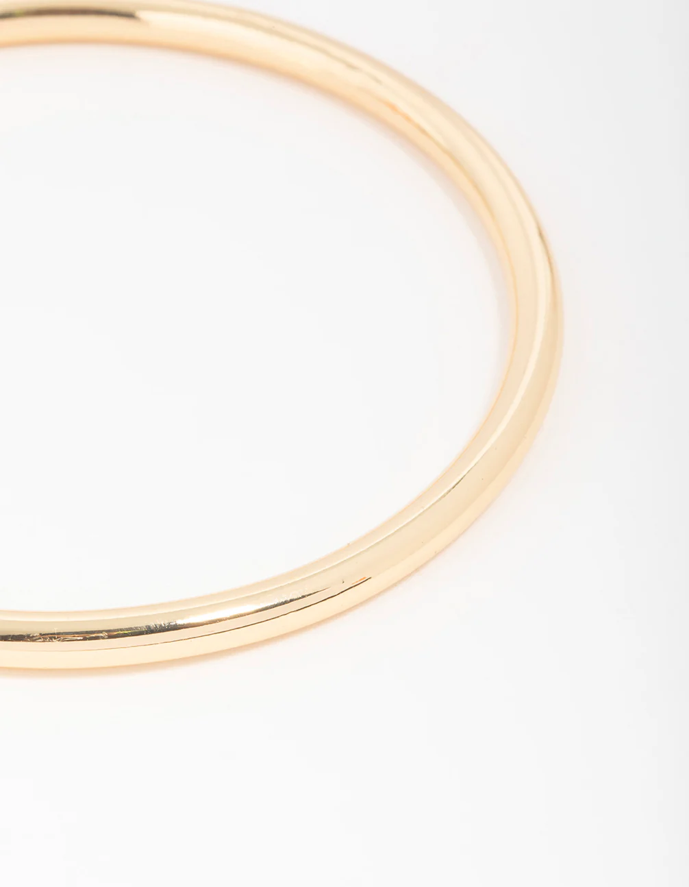 Gold Plated Brass Plain Round Bangle