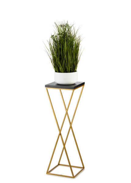 Kwietnik stojący 70 cm blat czarny LOFT metalowy