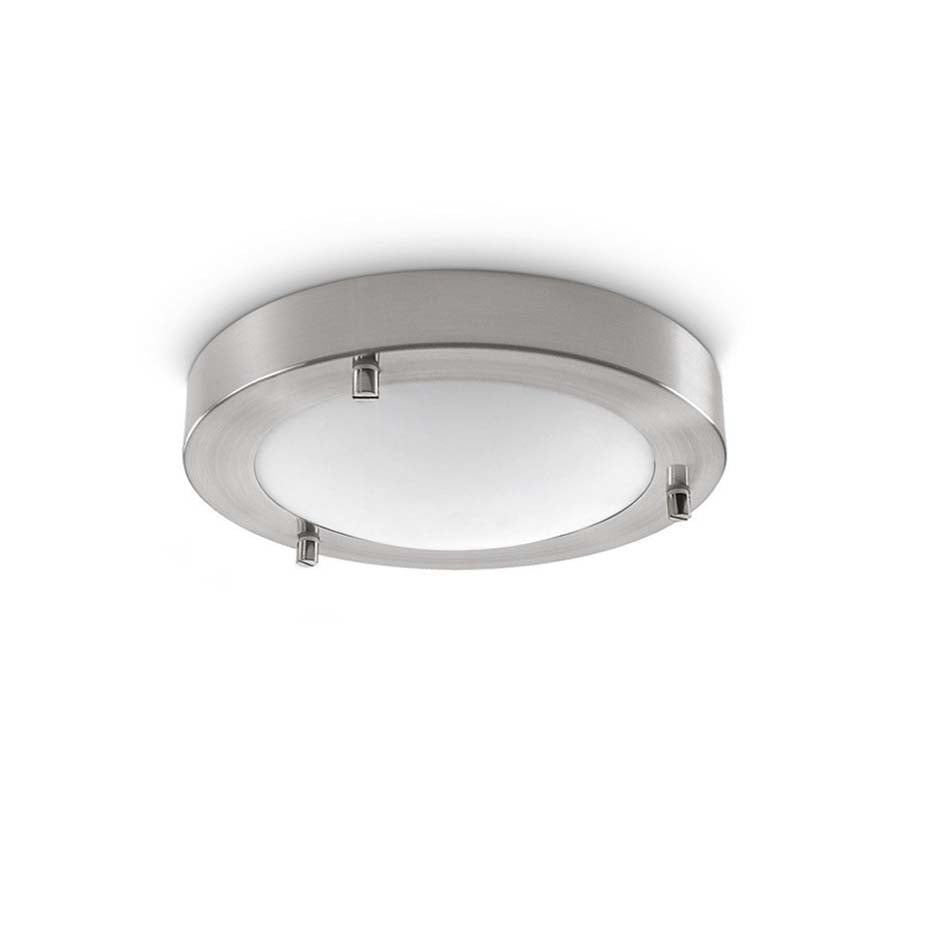 Artdelight plafondlamp Yuca - 1 lichts - 18 x 5  cm - mat-chroom