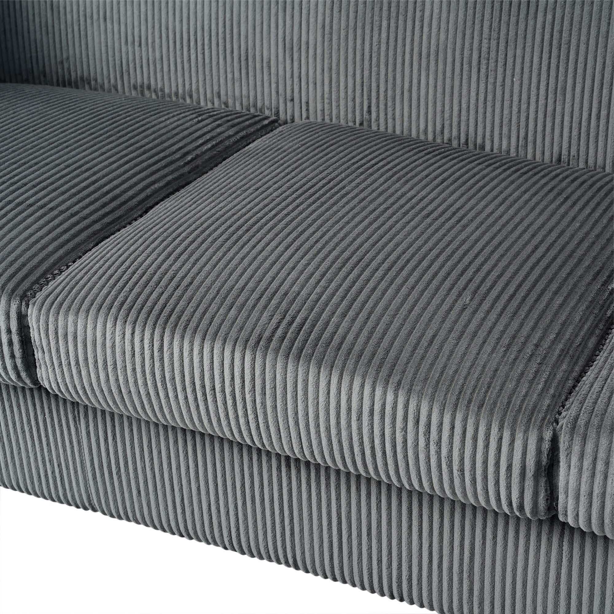 80 Solid Wood 3-Seater Sofa with 2 USB ports and two cup holders