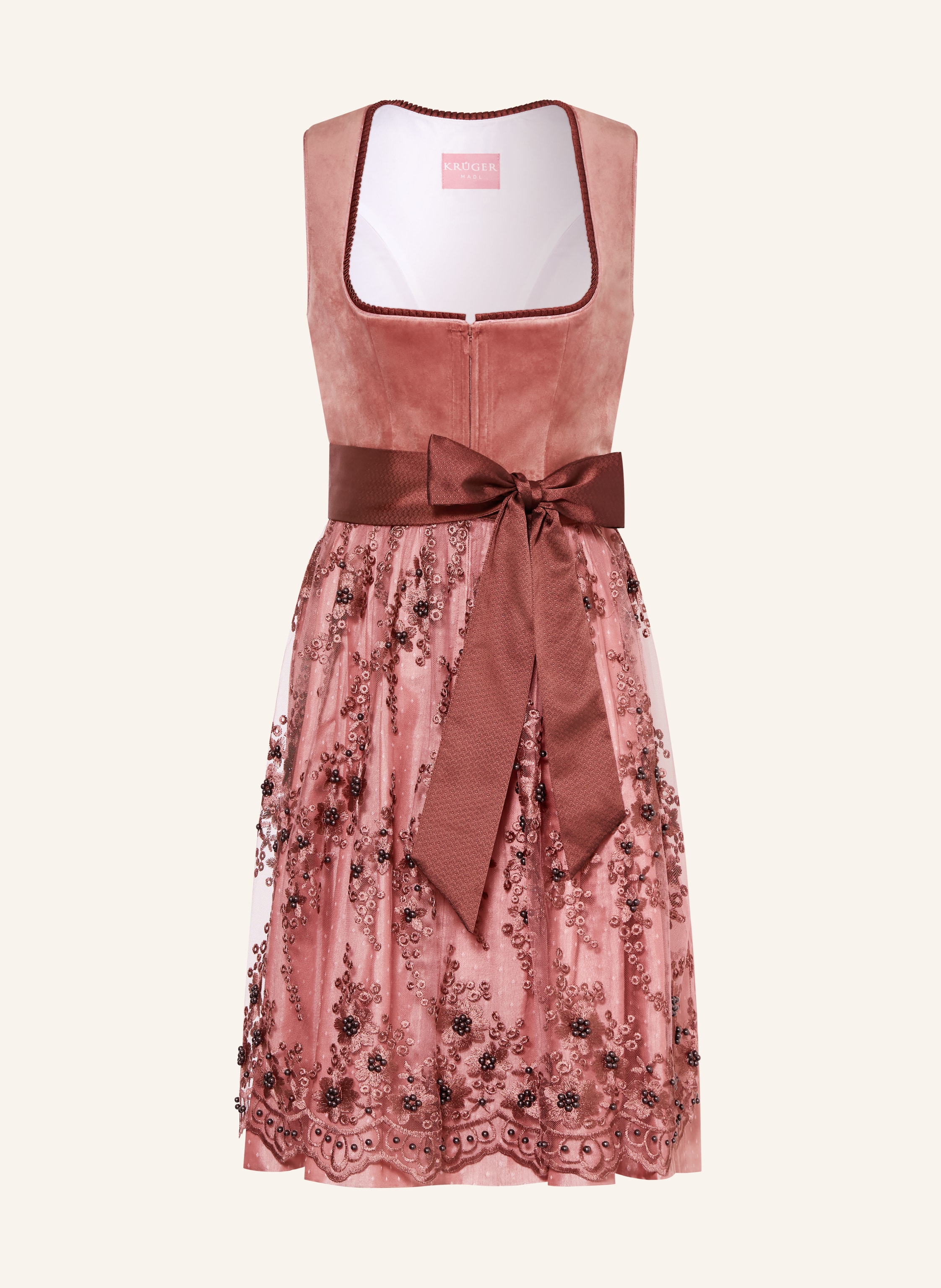 KRÜGER Dirndl KAELYN mit Schmuckperlen