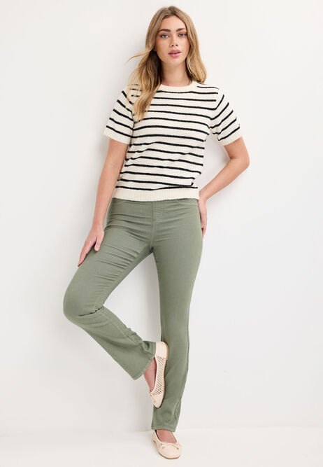 Womens Khaki Kate Bootcut Jeggings