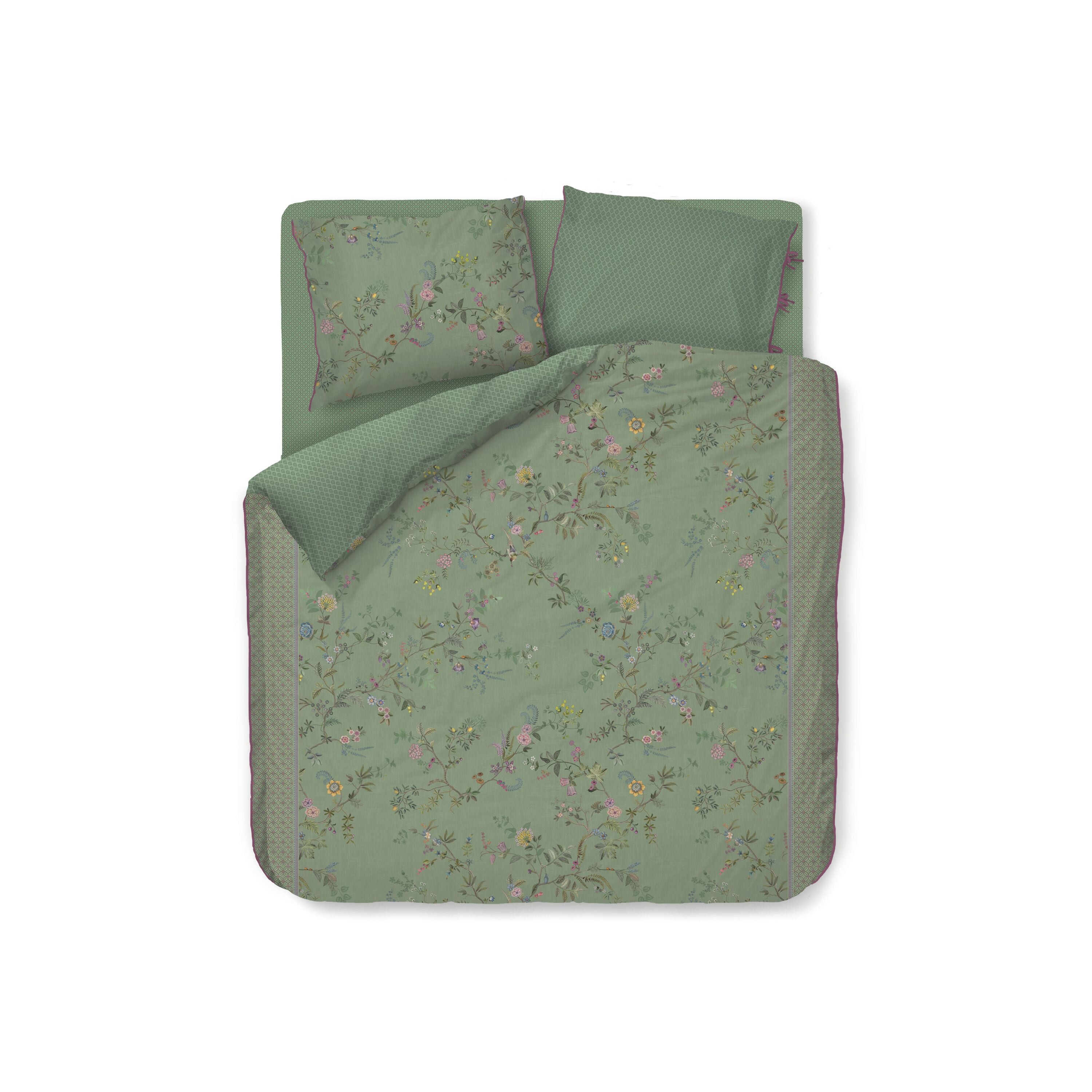 Pip Studio Bustani Dekbedovertrek 200 x 200/220 cm - Groen