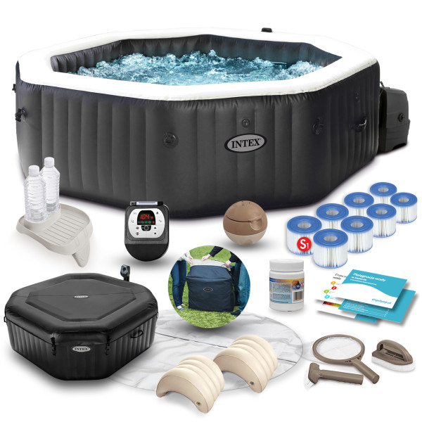 SPA dmuchane basen 4os. z hydromasażem Intex 28458 zestaw