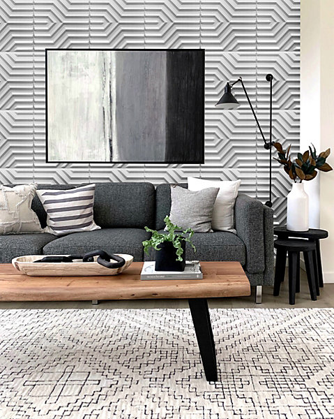 Panneaux de plafond et panneaux muraux Decoratif 3D Zyg Zak Blanc 8m² / 32pièces