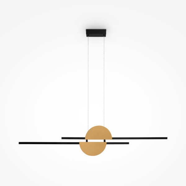 Lampa wisząca Skyline czarno-złota LED 1x26W Neutralna biel 800lm Maytoni