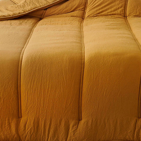 Jeté de lit uni (240x260 cm - Jaune Curry)