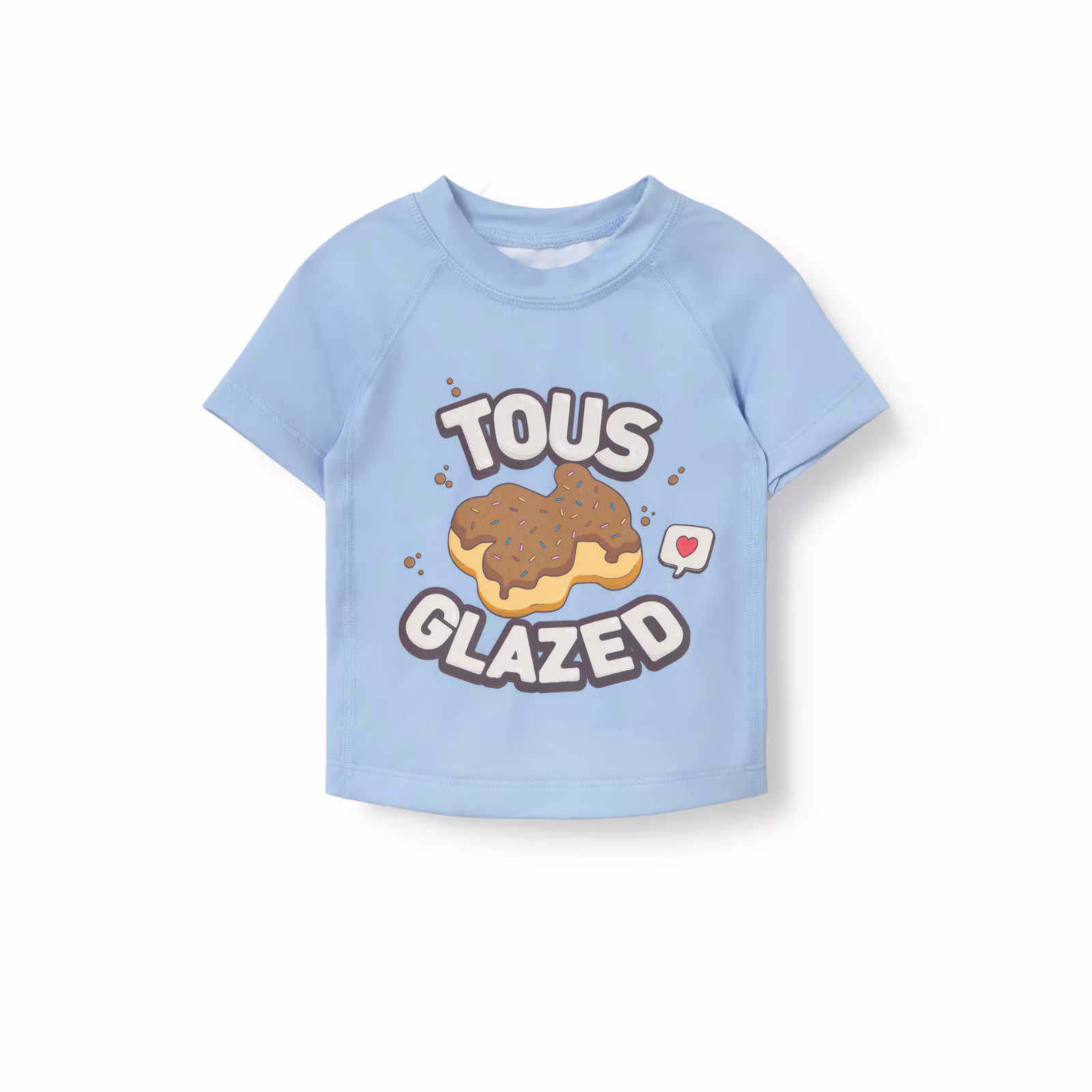 Camiseta de playa manga 3/4 Donut celeste