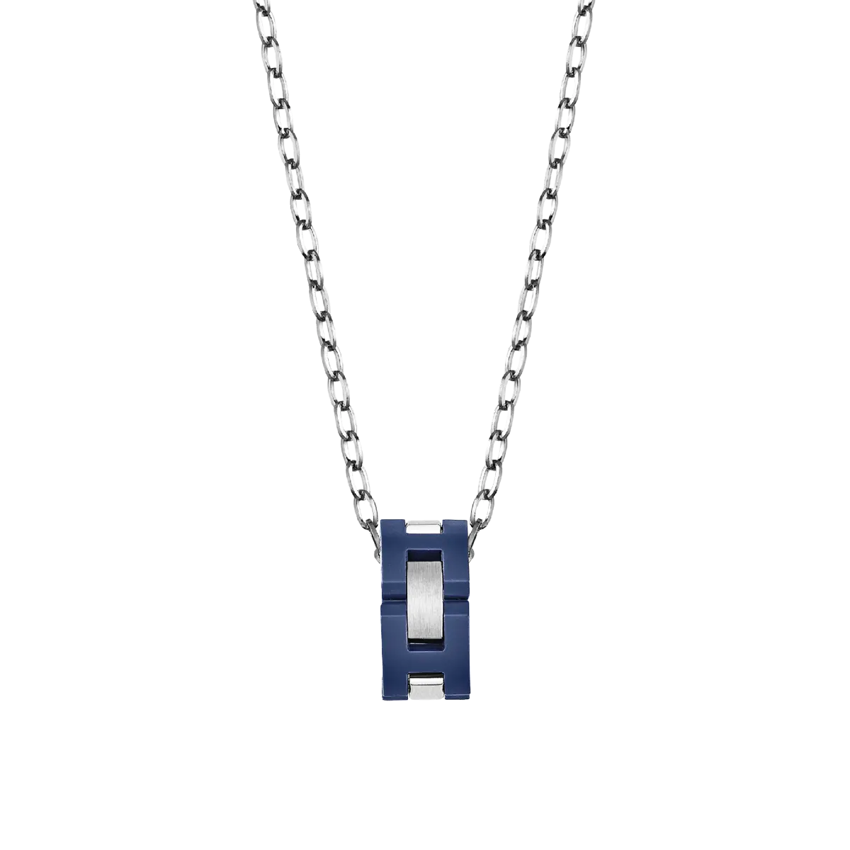 COLLIER CAP CAMARAT – ACIER & CÉRAMIQUE BLEUE