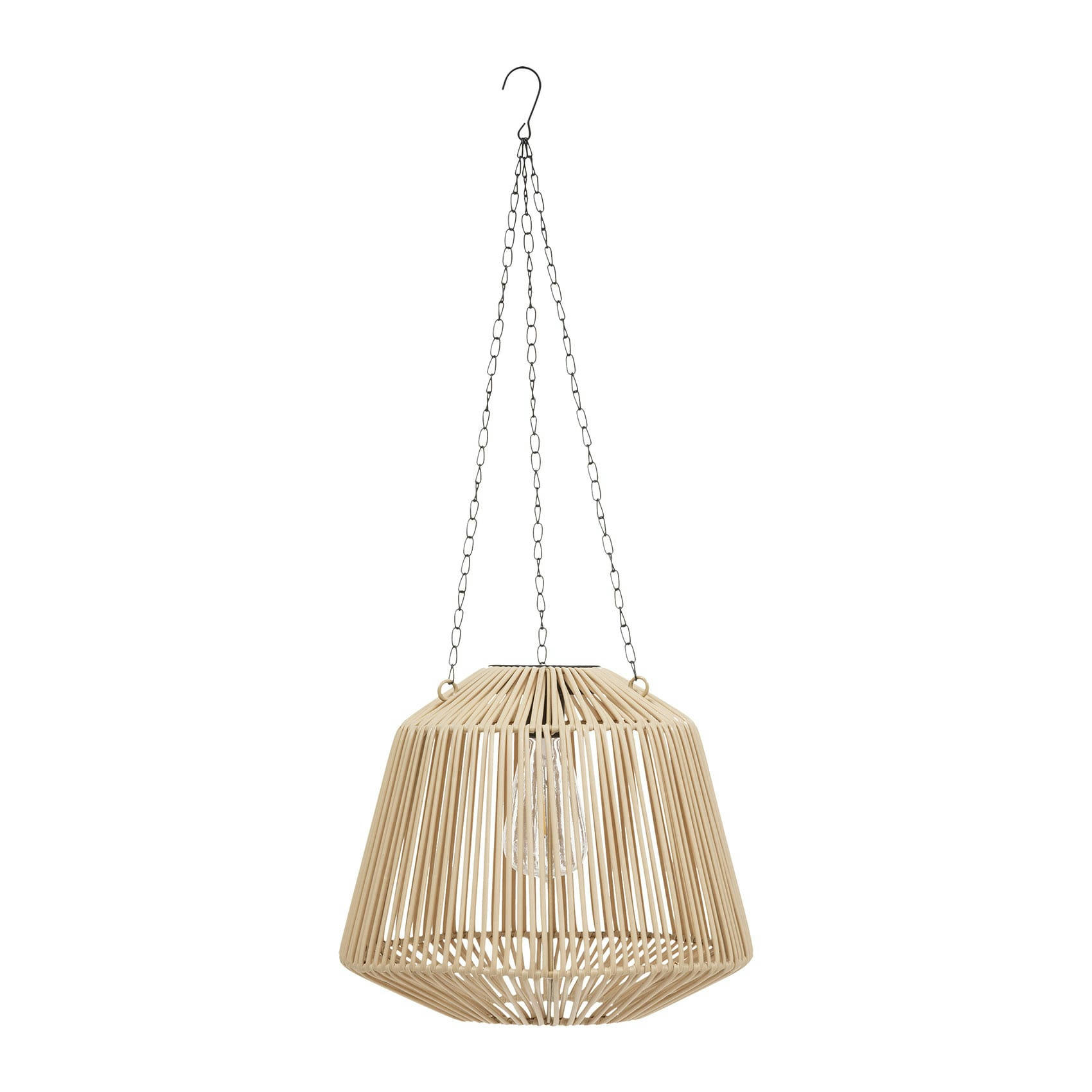 - Suspension solaire outdoor métal/papier naturel Ø 28 cm