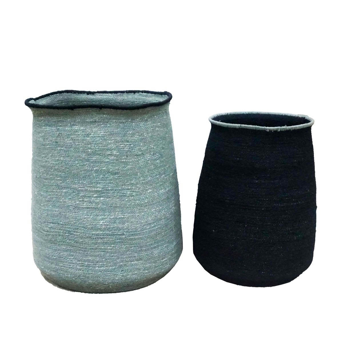 - Set de 2 paniers en jonc de mer