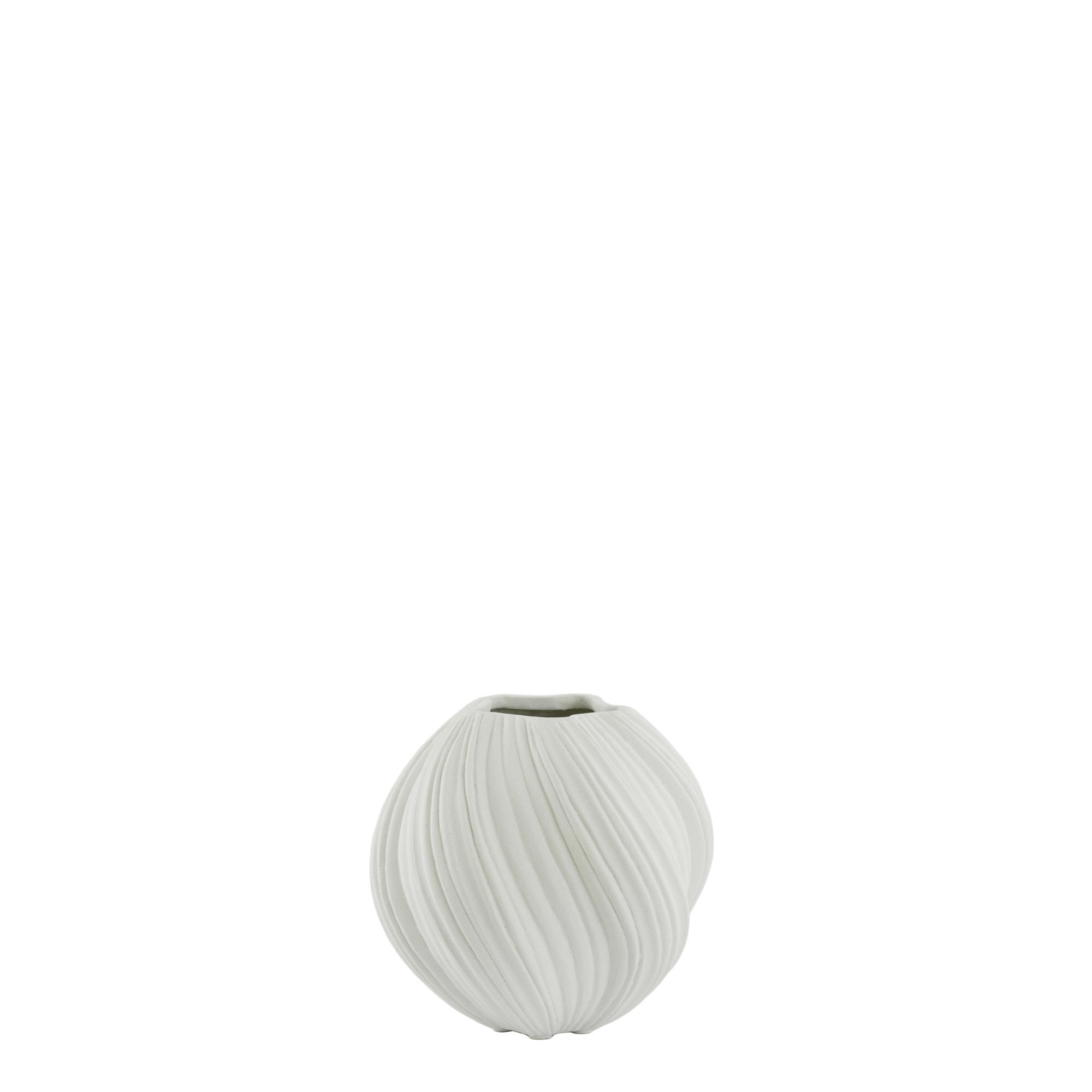 Light & Living vaas Yatung - wit - Ø34cm