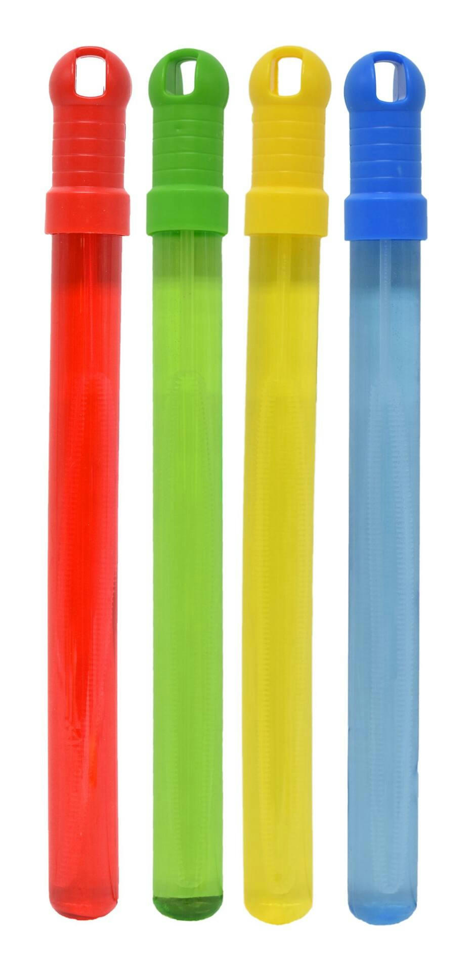 Kids' Giant Bubble Blowing Wands & Solution For Outdoor Play/Party Favours, Age 3+, 5-pk