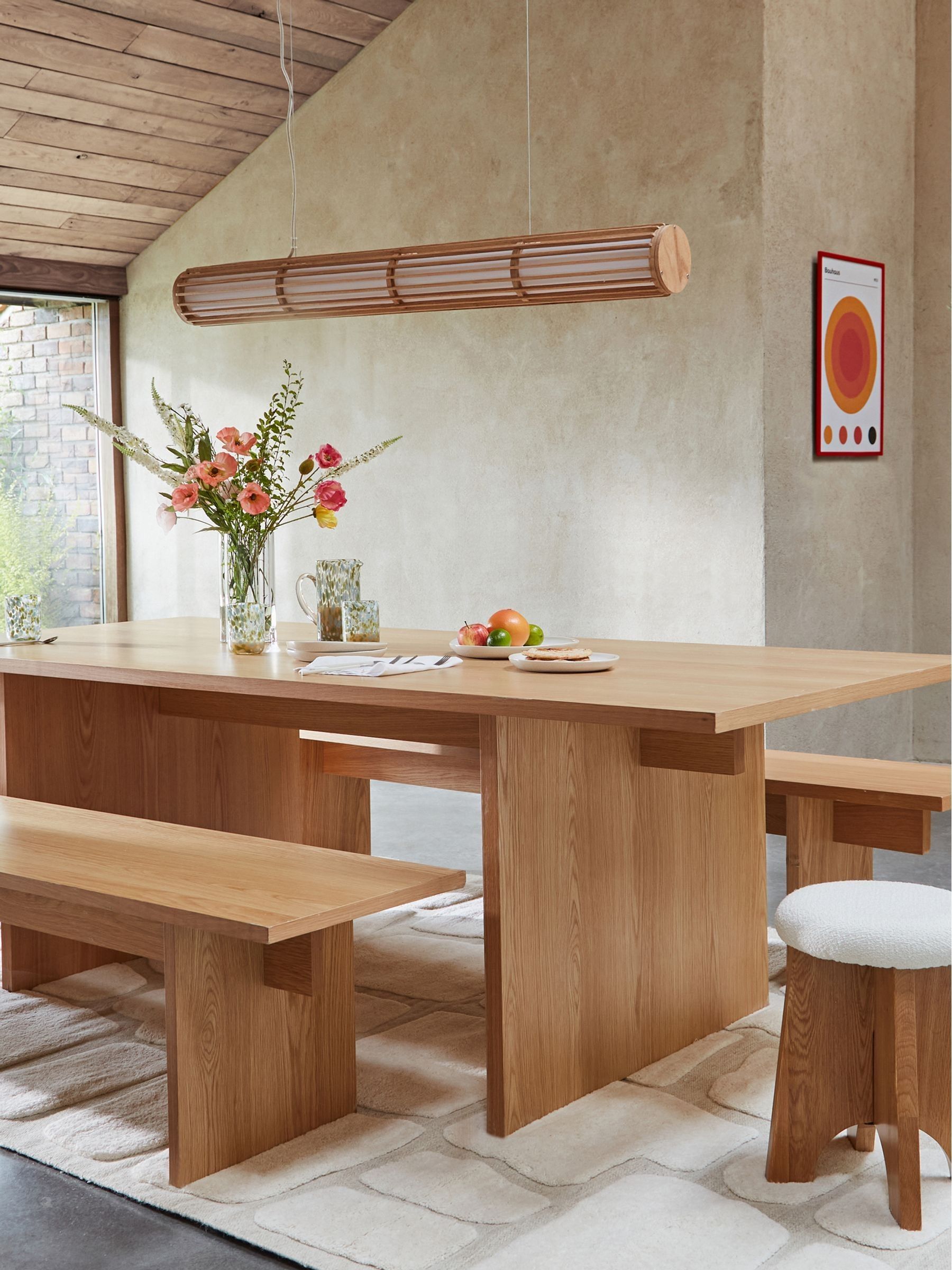 La Redoute Intérieurs Oak Deling 8 Seater Rectangular Dining Table