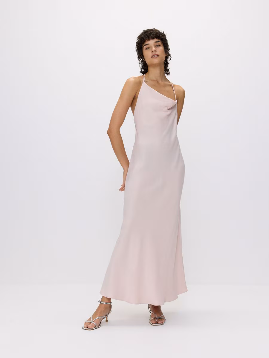Asymmetric Neckline Dress