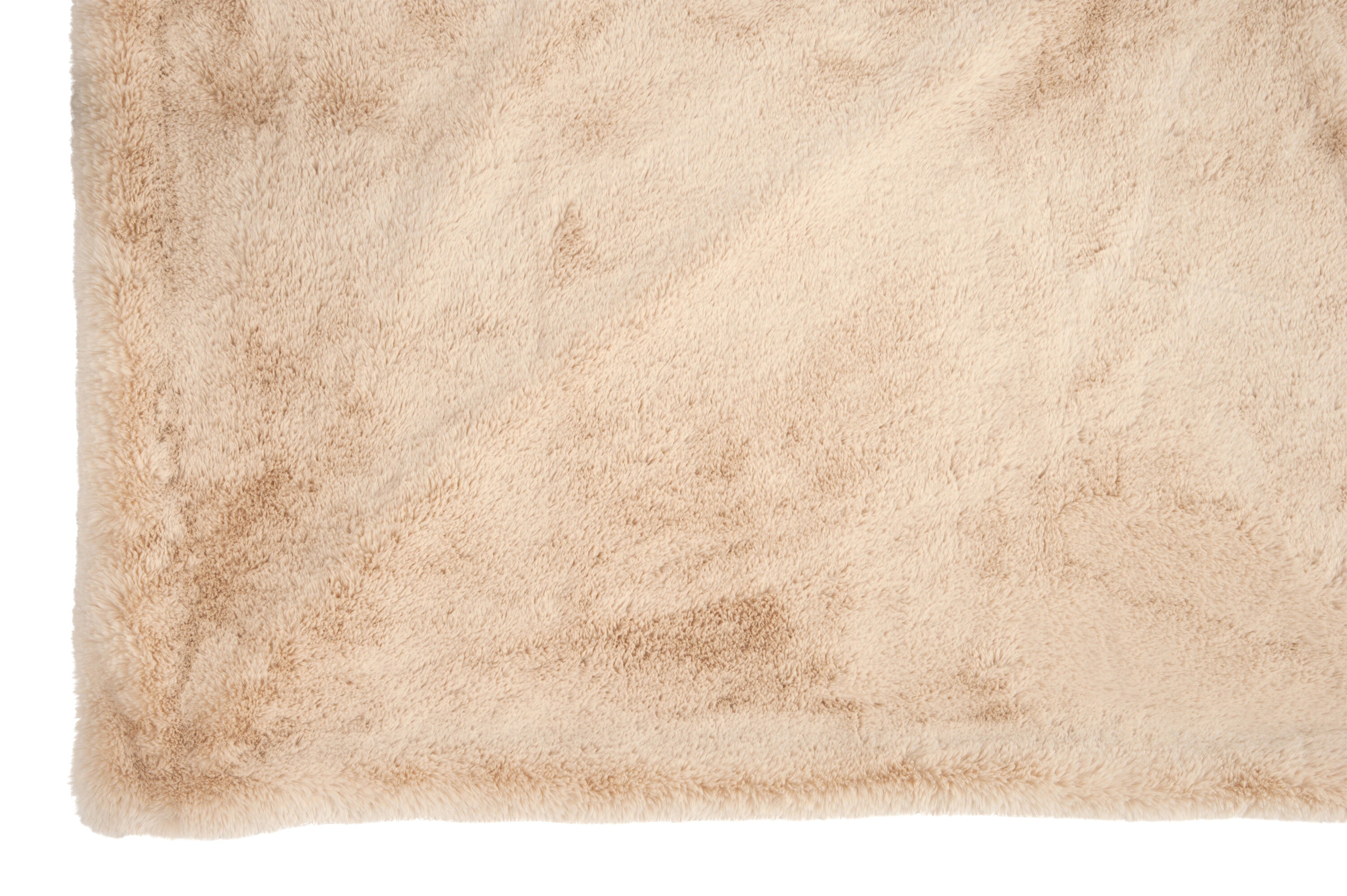 J-Line plaid Cutie - fleece deken – polyester – lichtcamel - 180 x 30 cm