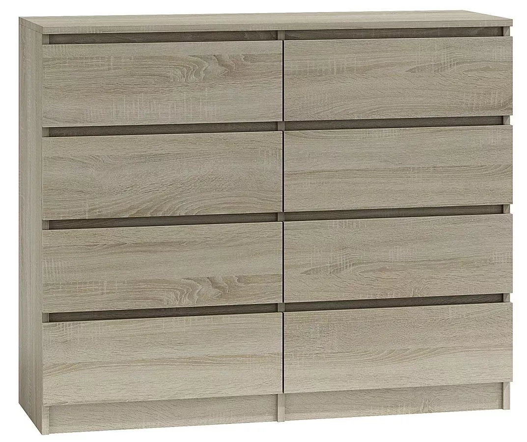 Komoda Syntia 2X 140 cm - dąb sonoma