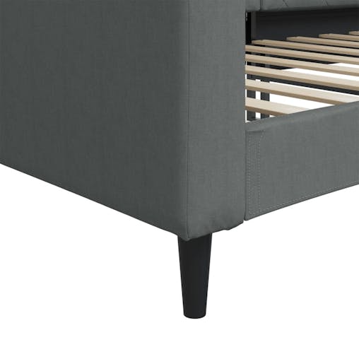 NNEVL Day Bed Dark Grey 90x190 cm Fabric