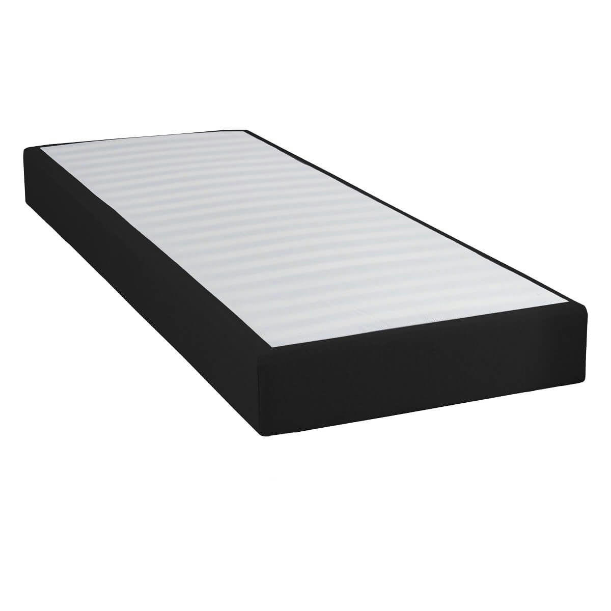 TAPIKIT - Sommier  tapissier démontable 90x190cm noir