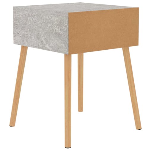 NNEVL Bedside Cabinets 2 pcs Concrete Grey 40x40x56 cm Chipboard
