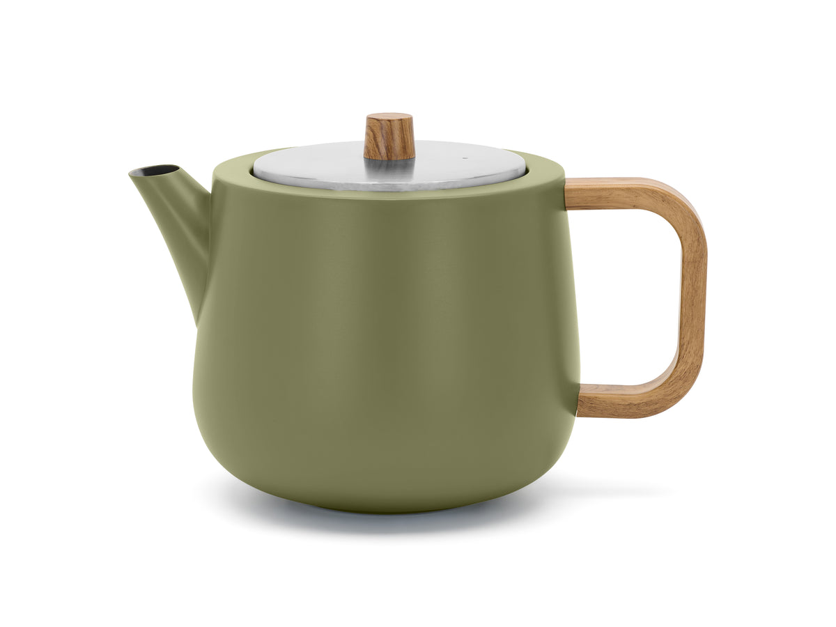 Bredemeijer -Theepot Facet - khaki green - 1,1L