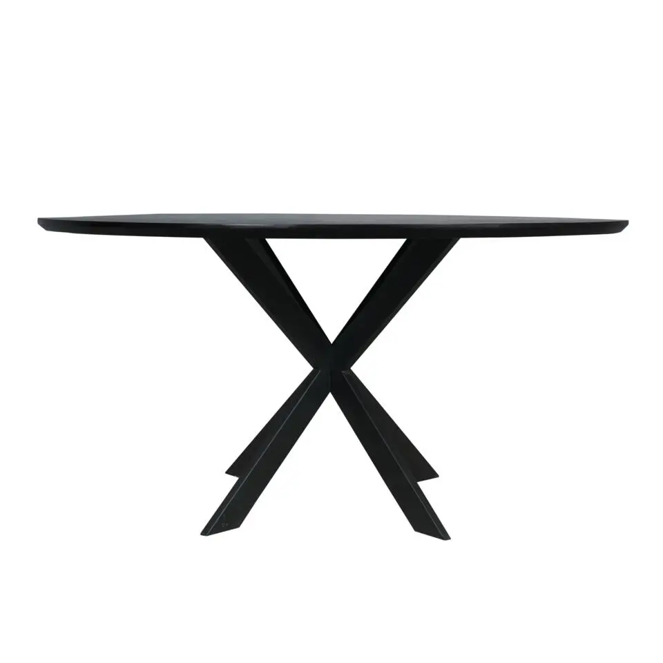 Starfurn - Eettafel Ferris - Zwart - 150x150x76 cm