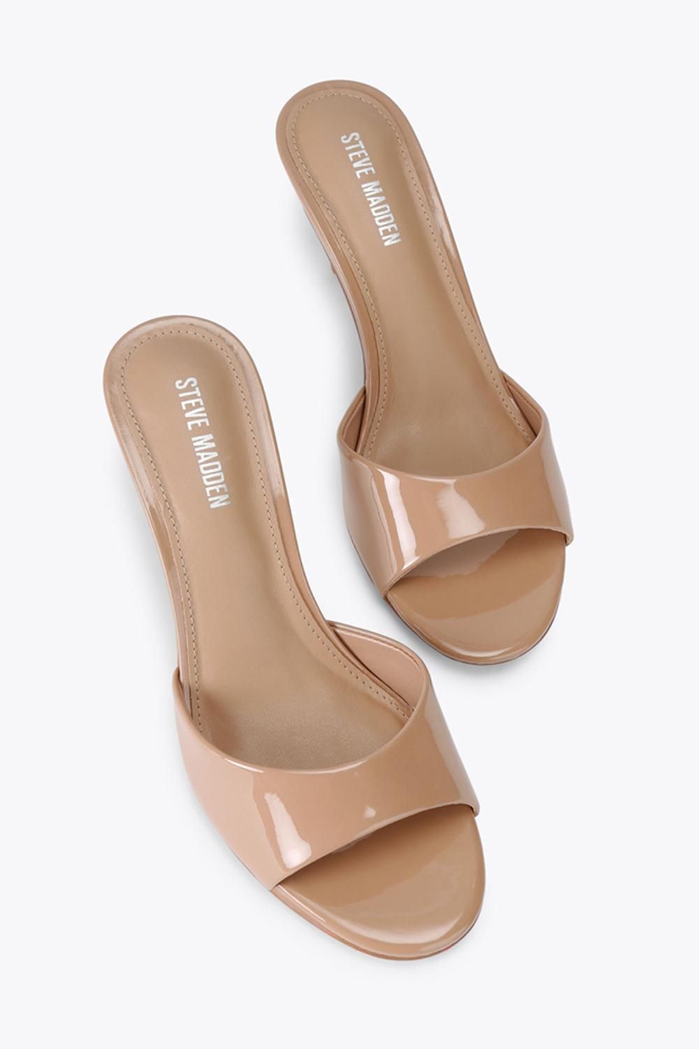 STEVE MADDEN Kendrix Camel' Patent Leather Heels