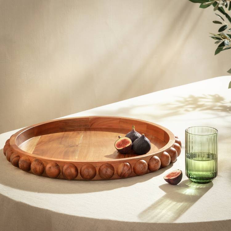 Habitat Bobbin Wooden Tray