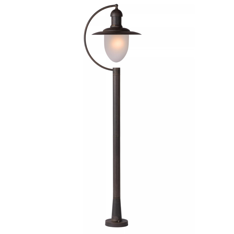 Potelet extérieur Aruba rouille E27 24 W LUCIDE