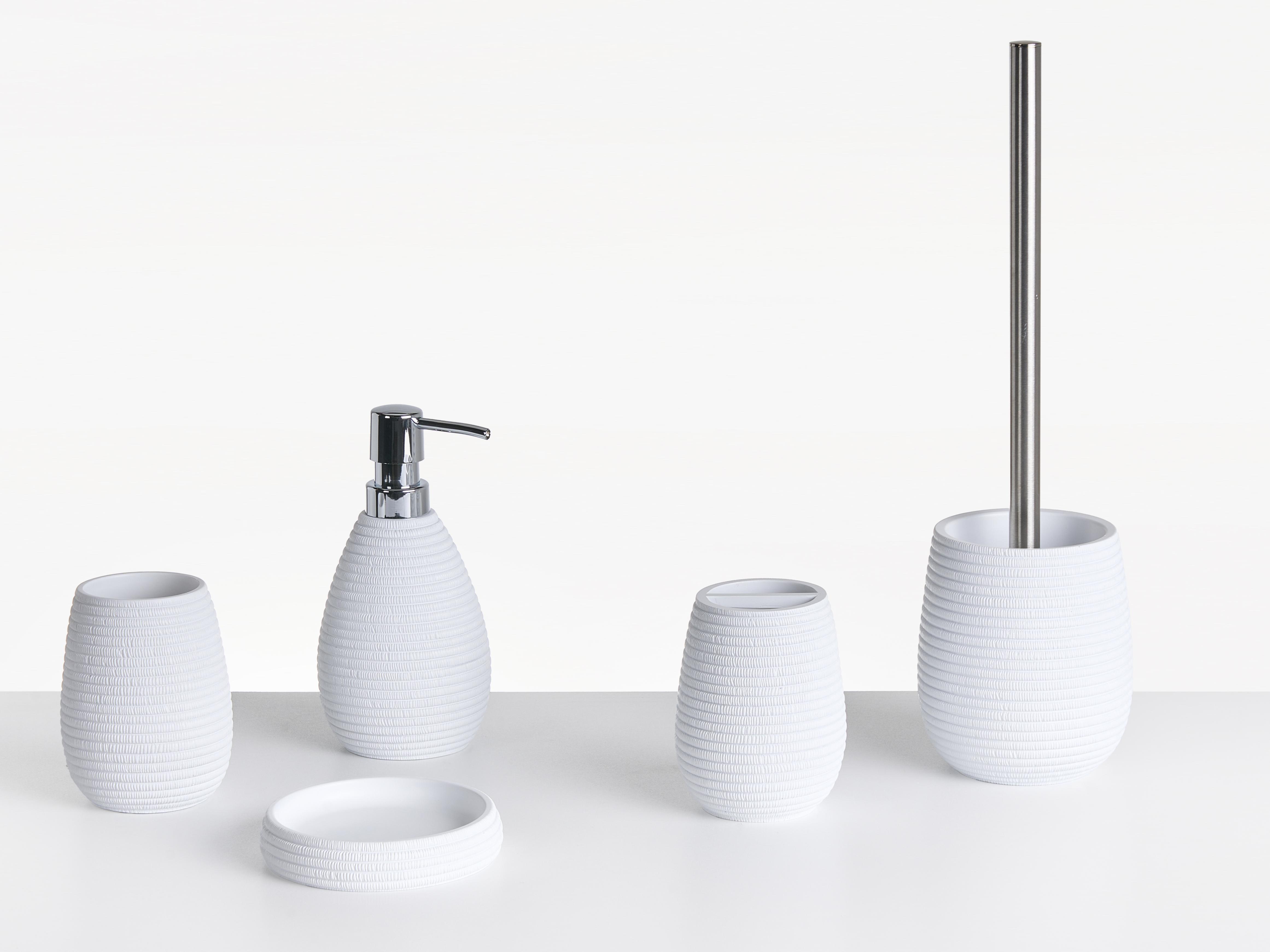 5-Piece Bathroom Accessories Set QUILA White