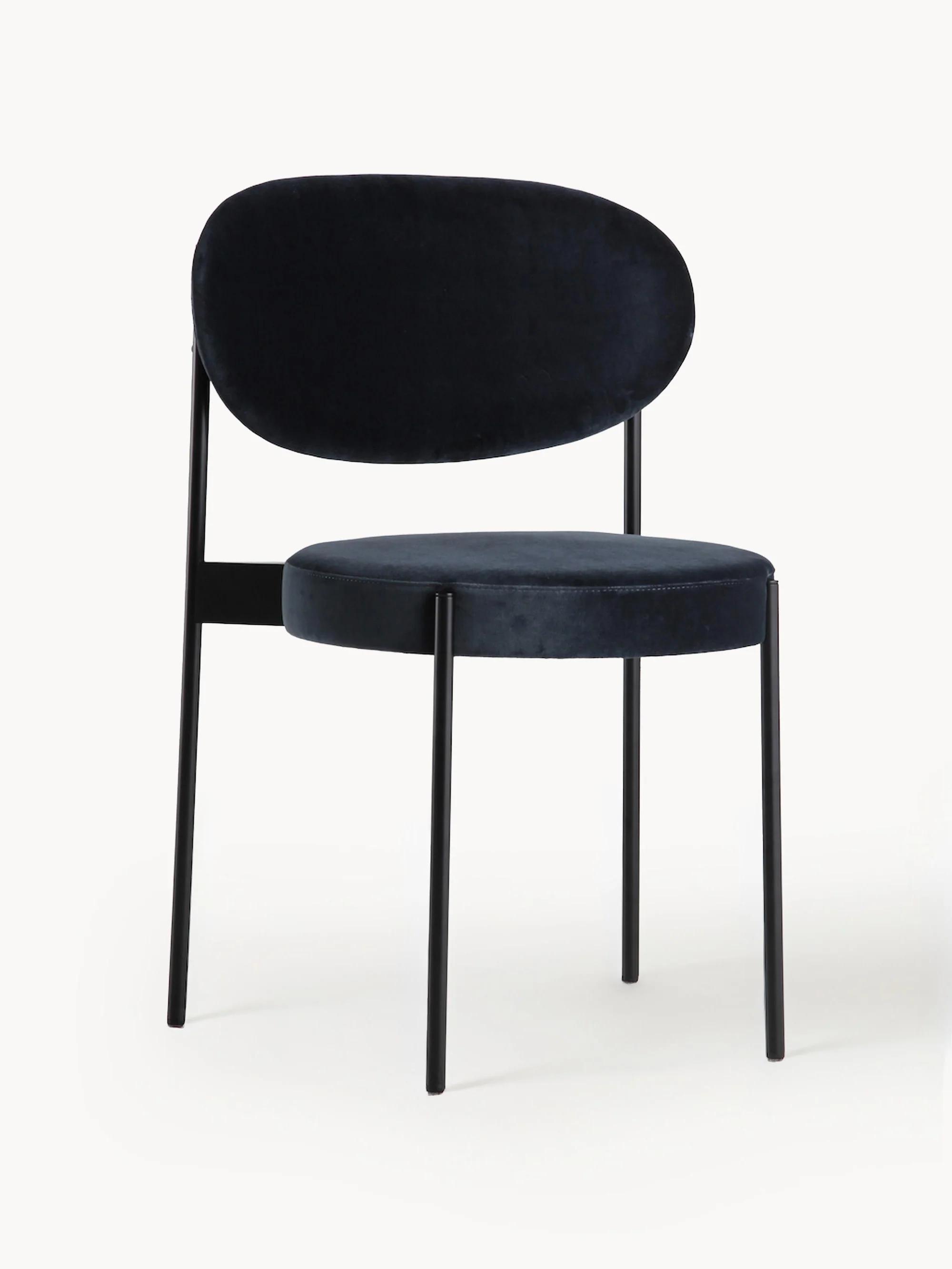 Samt-Polsterstuhl Series 430, Design Verner Panton