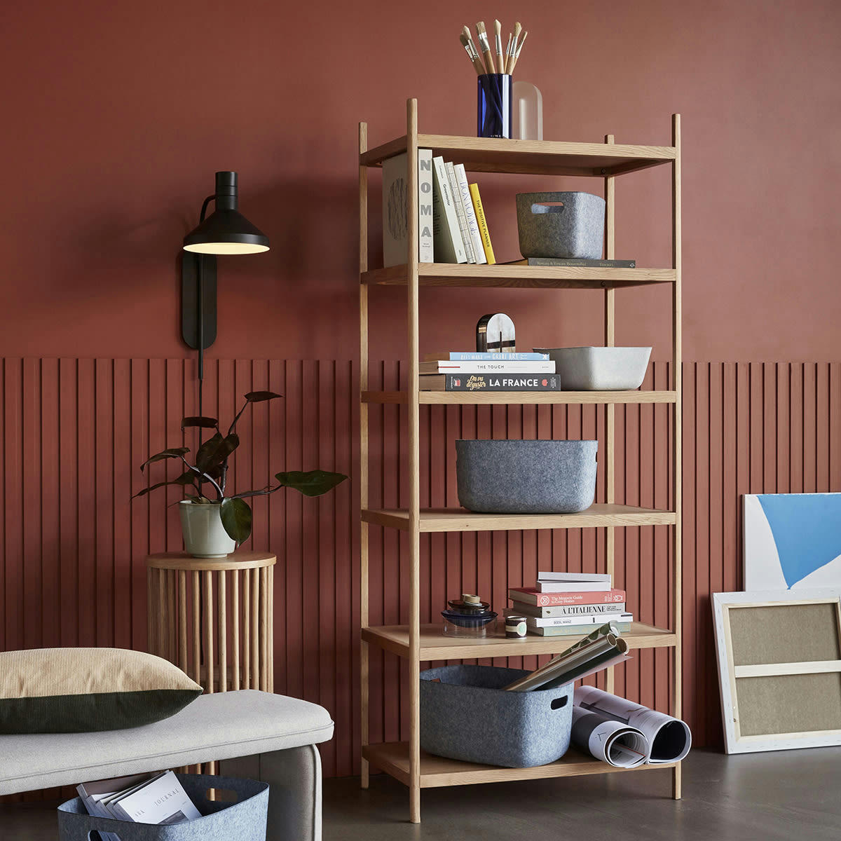 STUDIO - Lampe murale en métal noir