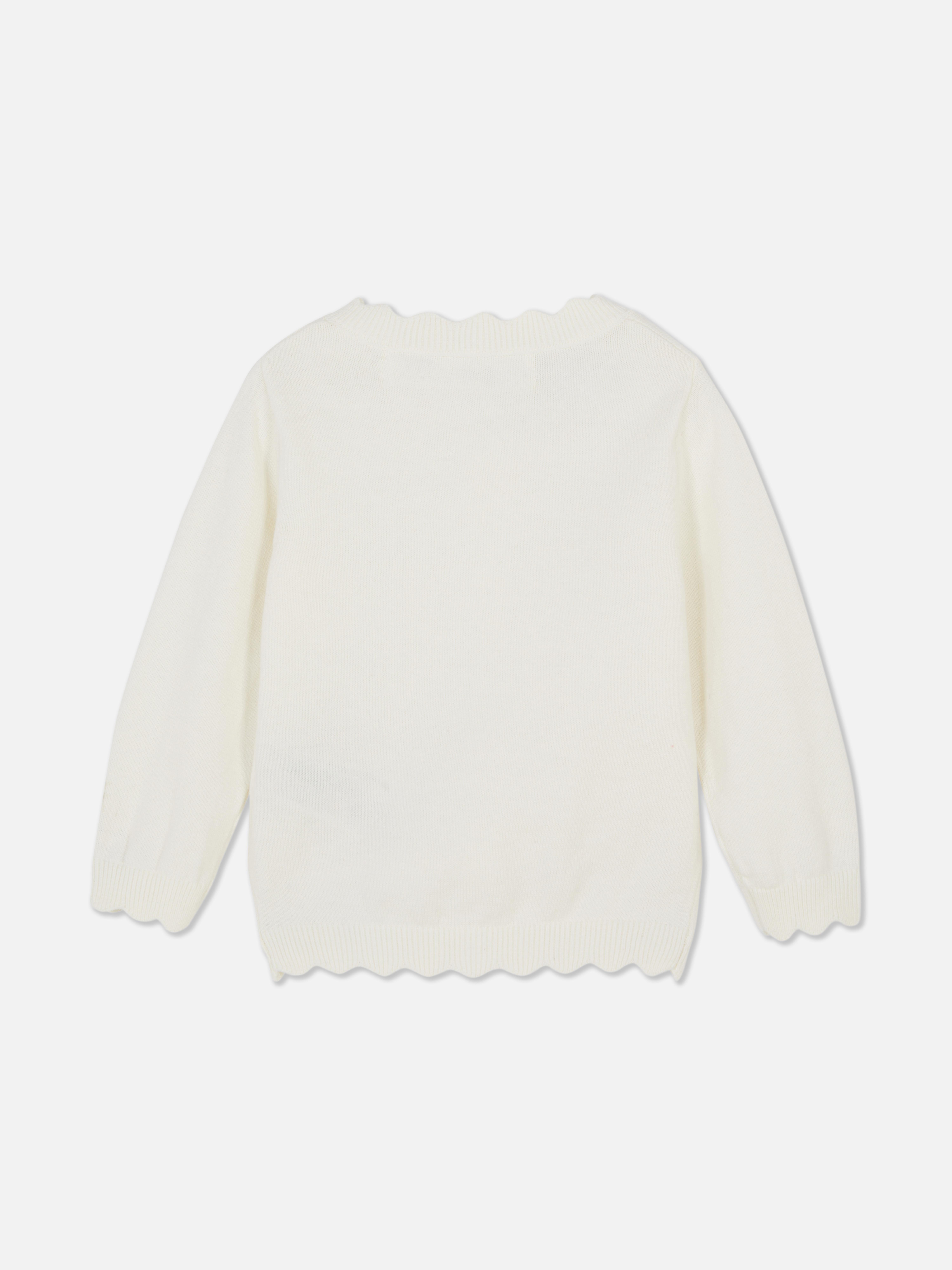 Scalloped Hem Cardigan