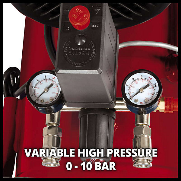 Einhell Compresseur TC-AC 420/50/10 V - Puissance d'aspiration 420 l/min - Pression max. 10 bar - 2200W