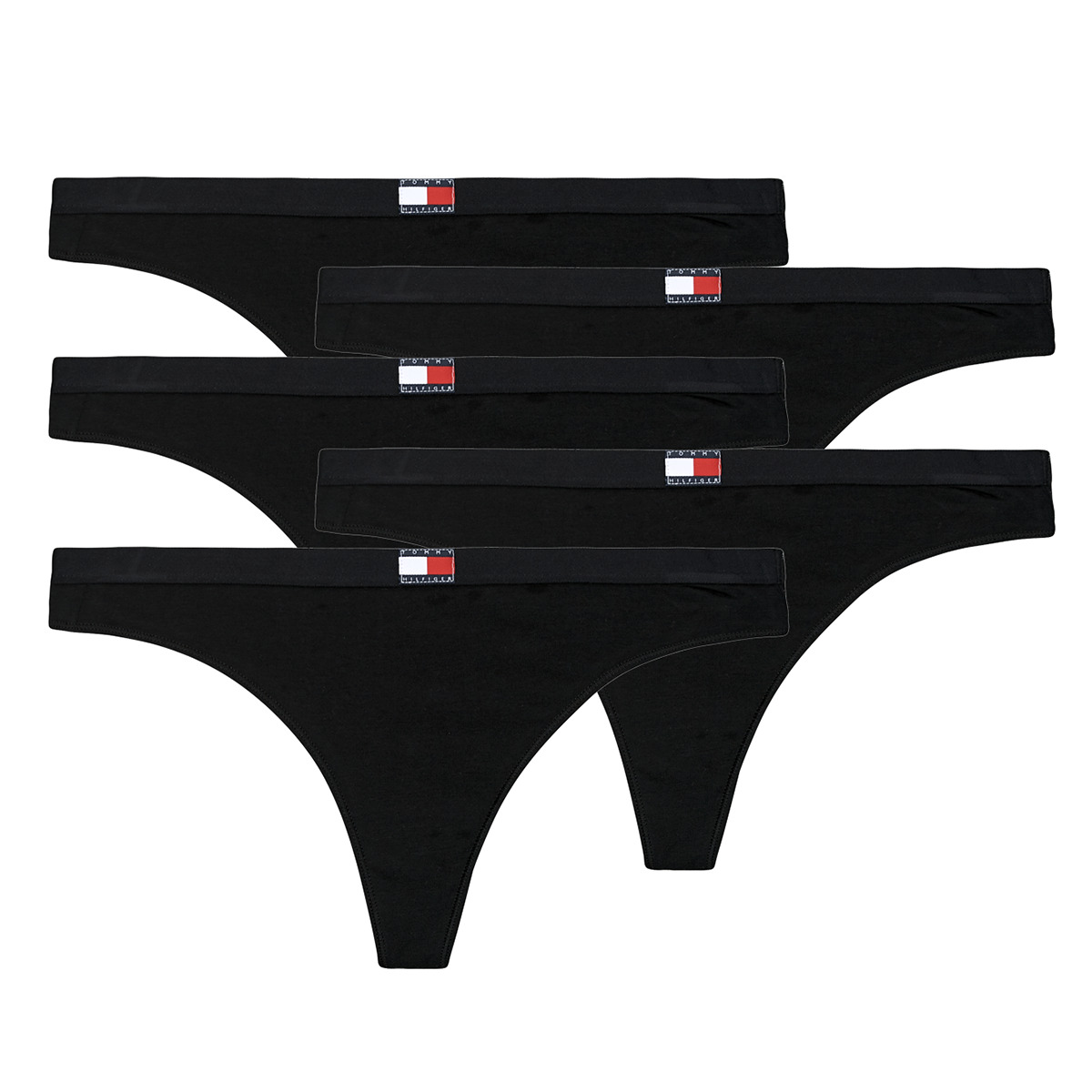 Tommy Hilfiger - PACK THONG X5 - Black