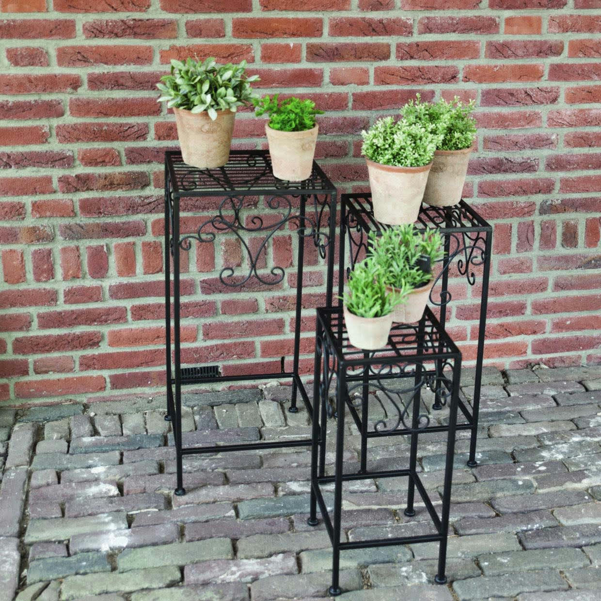 - Guéridons pour plantes (lot de 3)