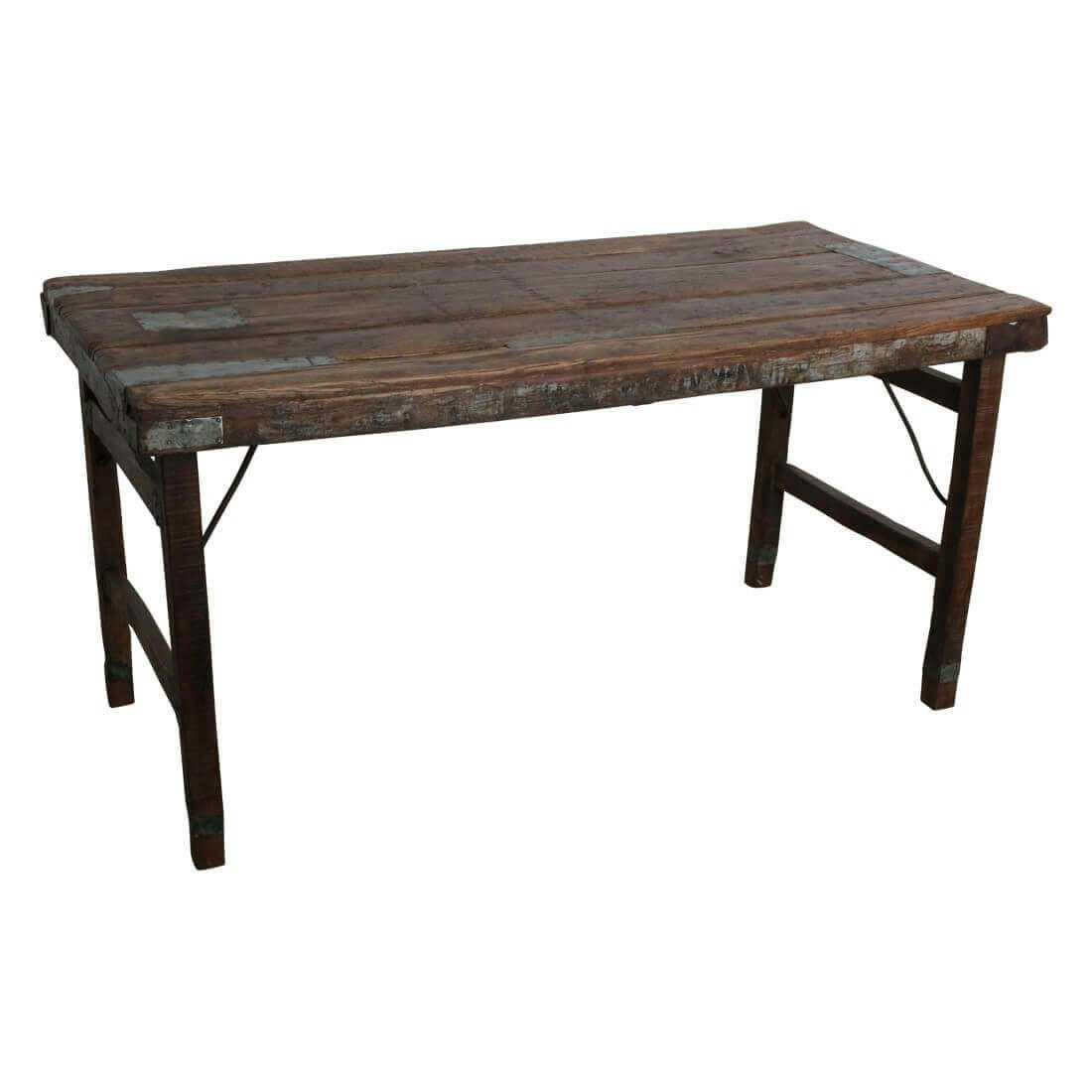 VINTAGE - Table pliante bois marron