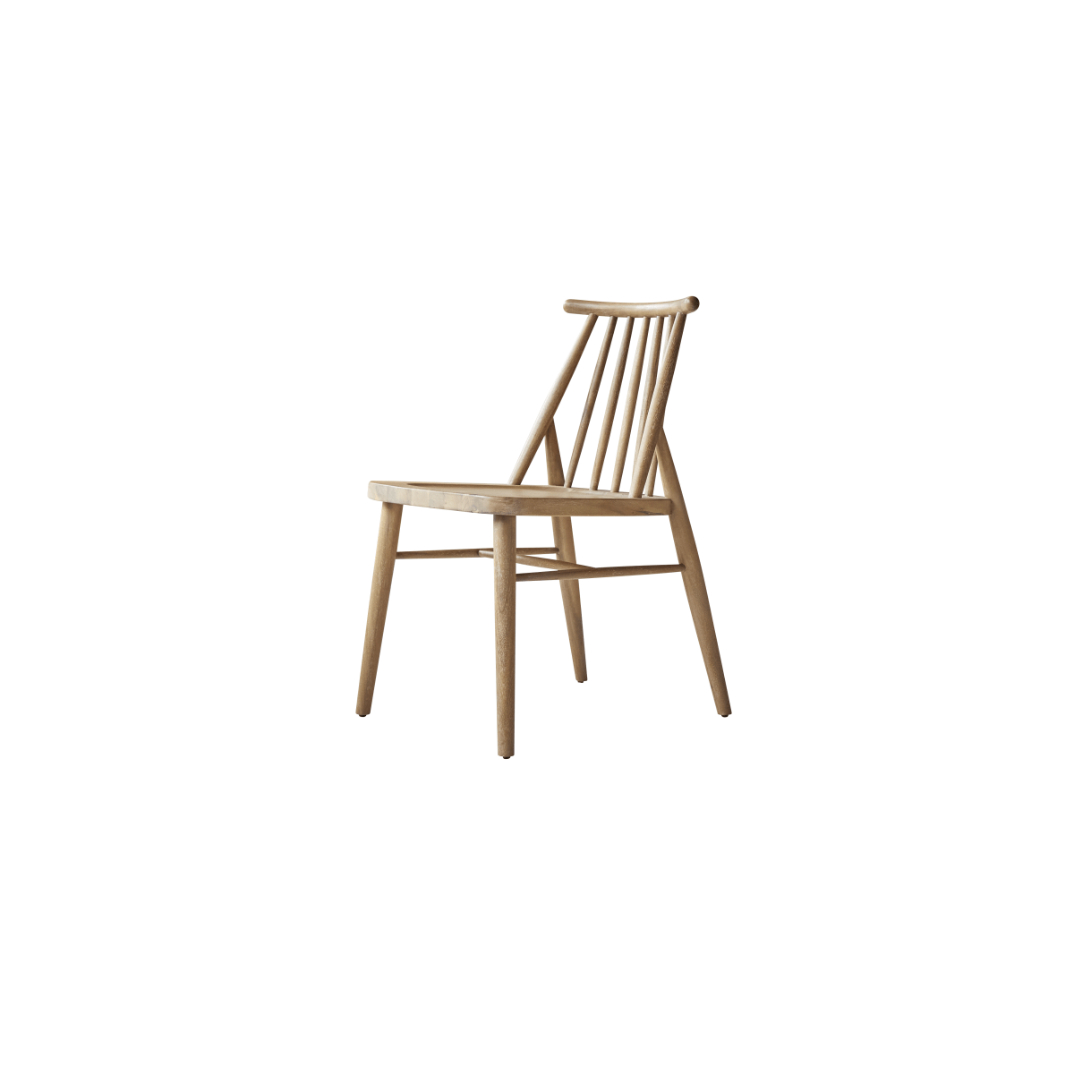 Tikamoon Set van 2 stoelen in massief acacia - Naturel