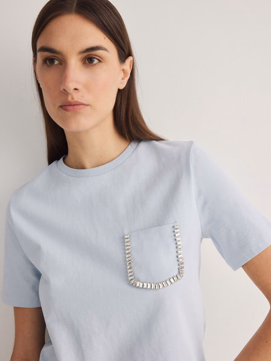 T-Shirt With Decorative Pocket