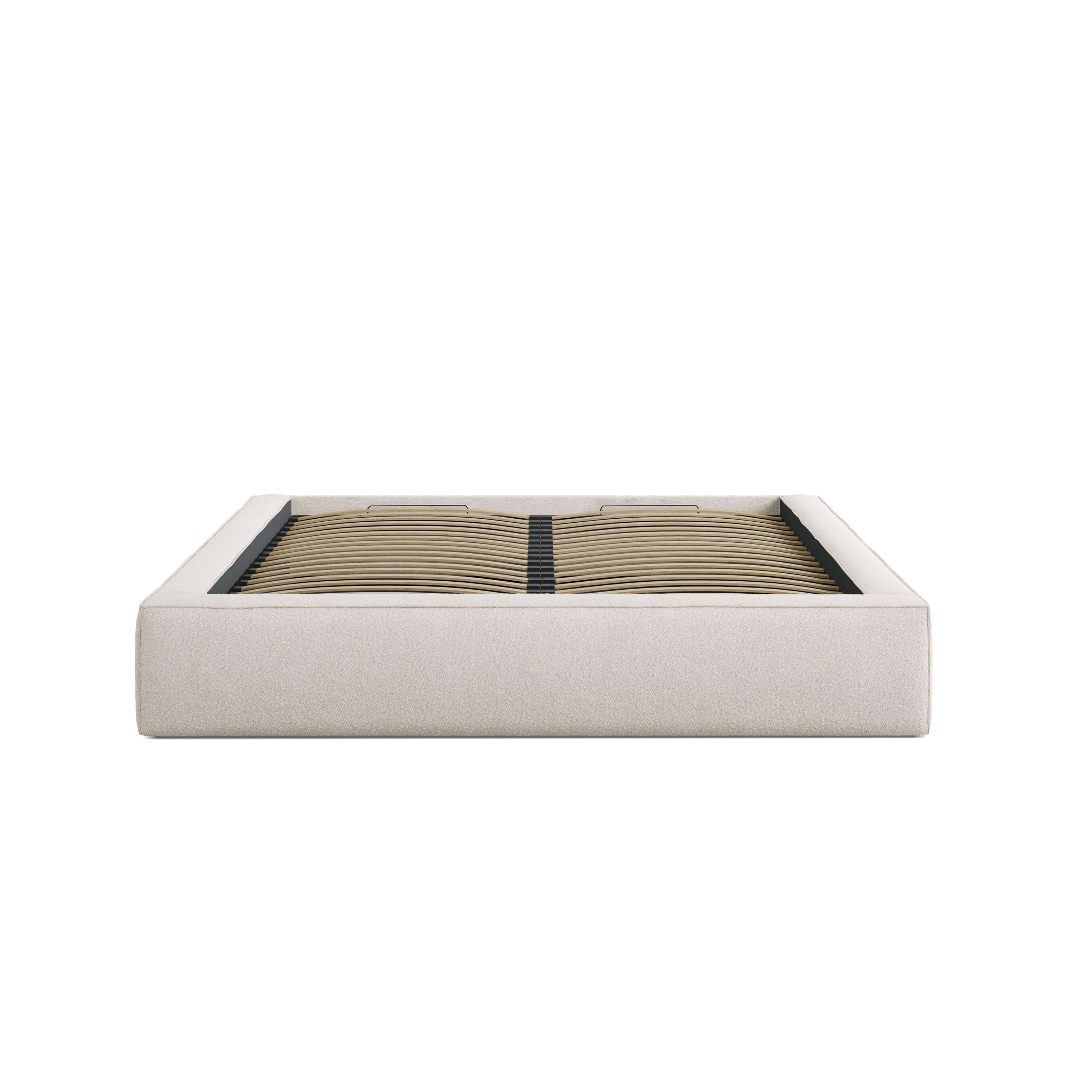 Micadoni Bedframe met opbergvak Simon 180x200 bouclé