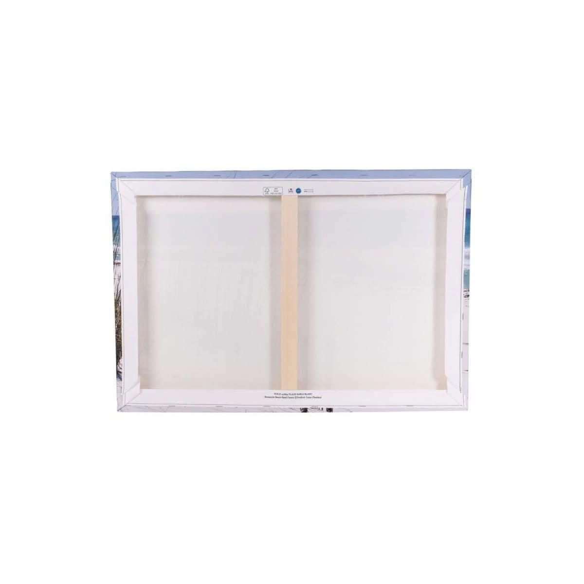 GRANDS ESPACES - Tableau sur toile sable blanc 45x65 cm