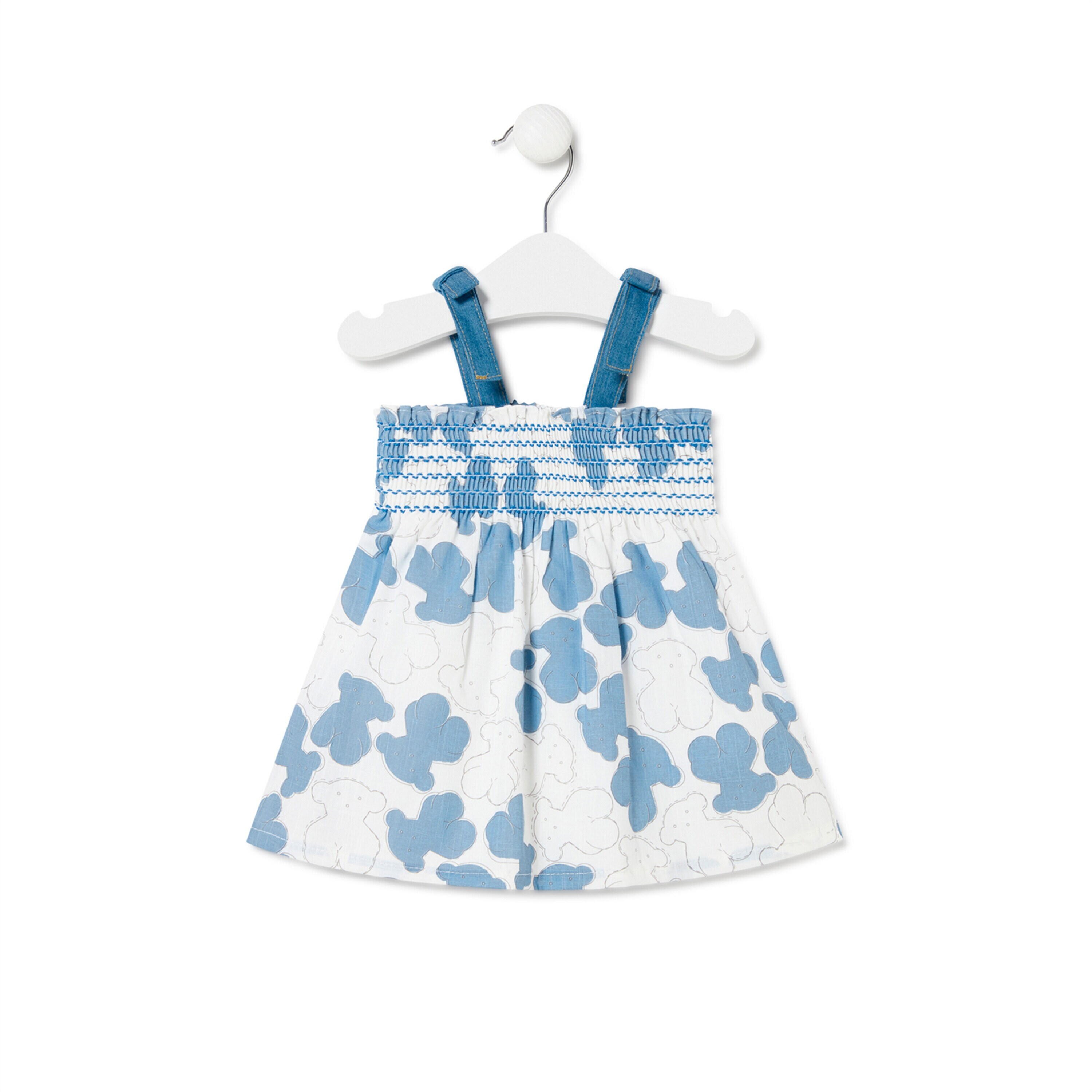 Vestido de niña Denim azul celeste