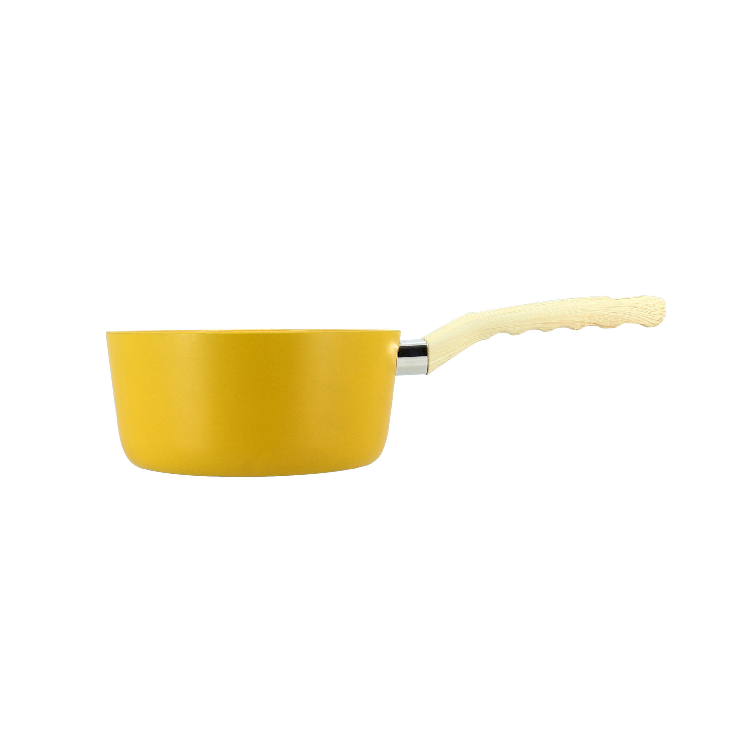 COLORAMA - Casserole en aluminium Ø18cm jaune - compatible induction